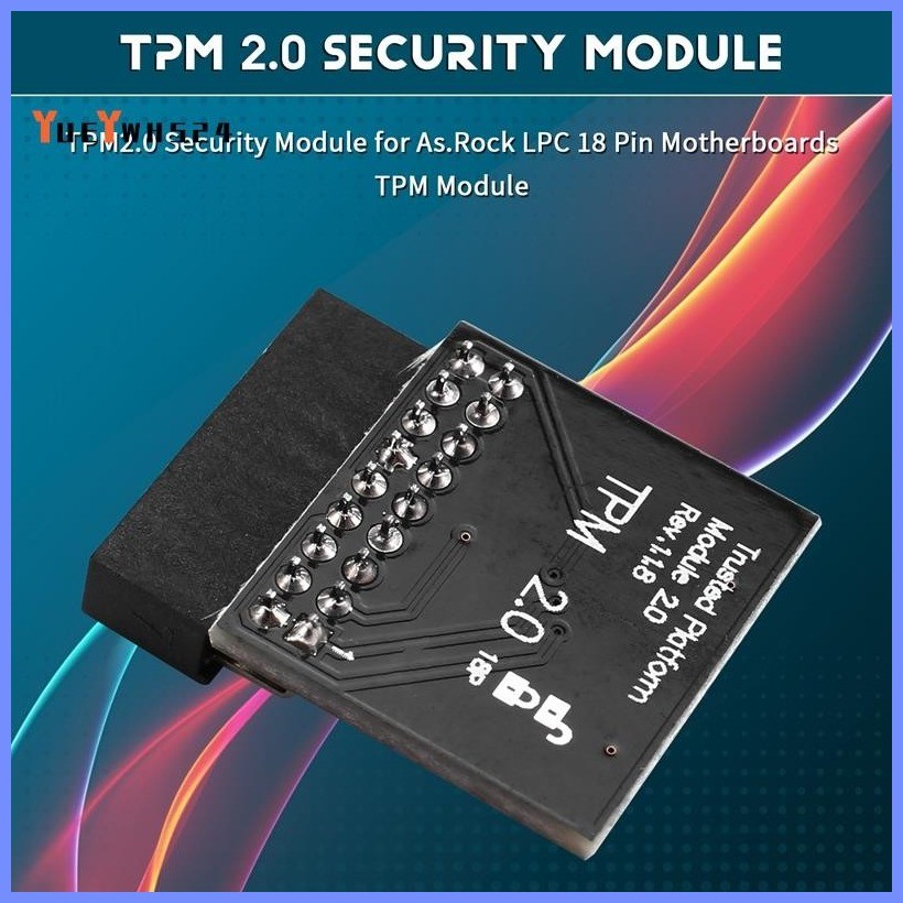 TPM2.0 Security Module for As.Rock LPC 18 Pin Motherboards TPM Module ...