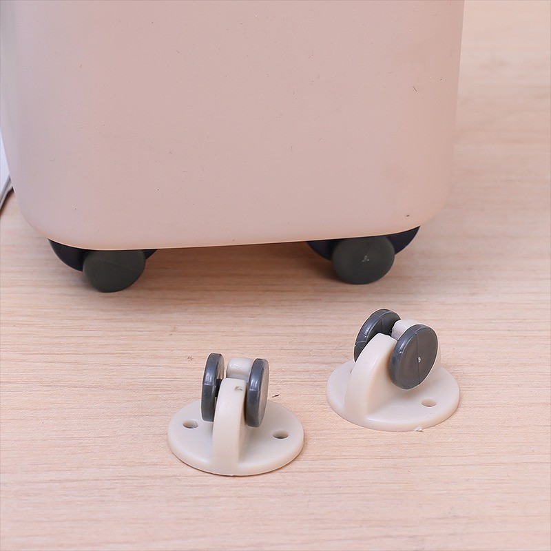 4Pcs Plastic Universal Wheel - For Storage Box, Bedside Table - Self ...
