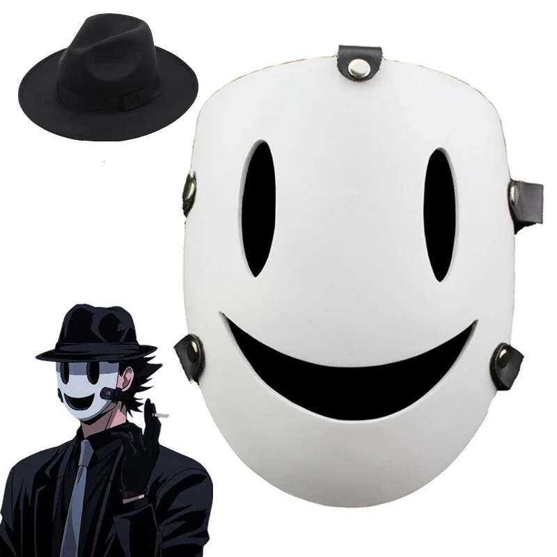 Cosplay ⭐ Anime Tenkuu Shinpan High-Rise Invasion Cosplay Mask Hat PVC ...