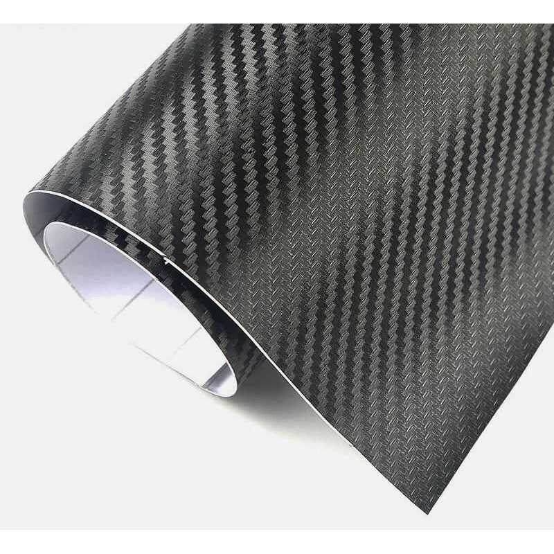 Fiber Carbon Matte Black 3D Car Sticker Wrap | Shopee Philippines