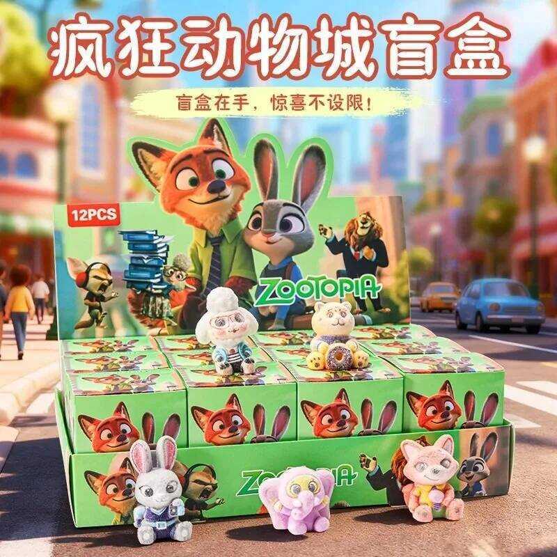 Zootopia 12Pcs Series Cute Judy Hopps Nick Wilde Nick Bd Box Figure ...
