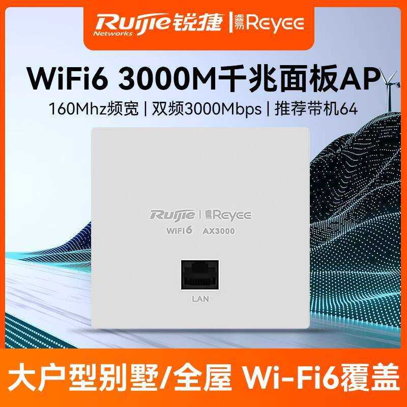 Ruijie Ruiyi Network Wireless AP RG-EAP162E 86-Type Wall Panel WiFi6 ...