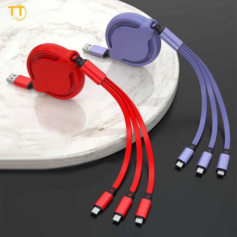 Tri-Town Universal Retractable 3 In 1 Multi Multiple 3In1 USB Charging ...