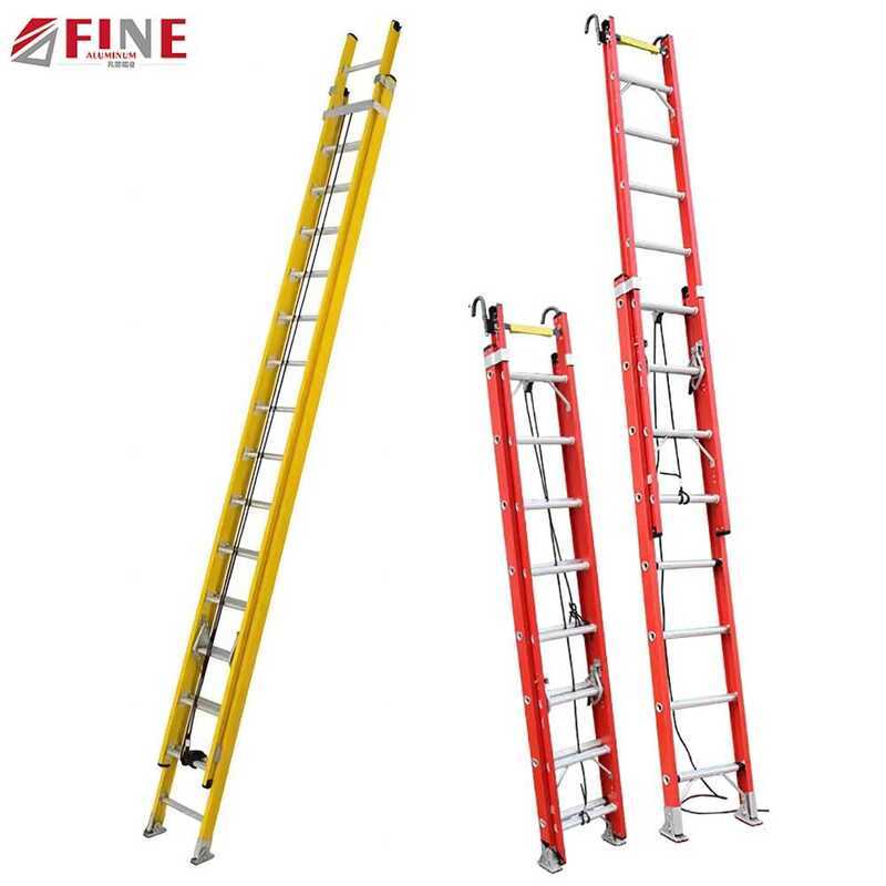 En131 16ft 20ft 24ft 28ft 32ft 36ft 40ft Fiberglass Rope Extension ...
