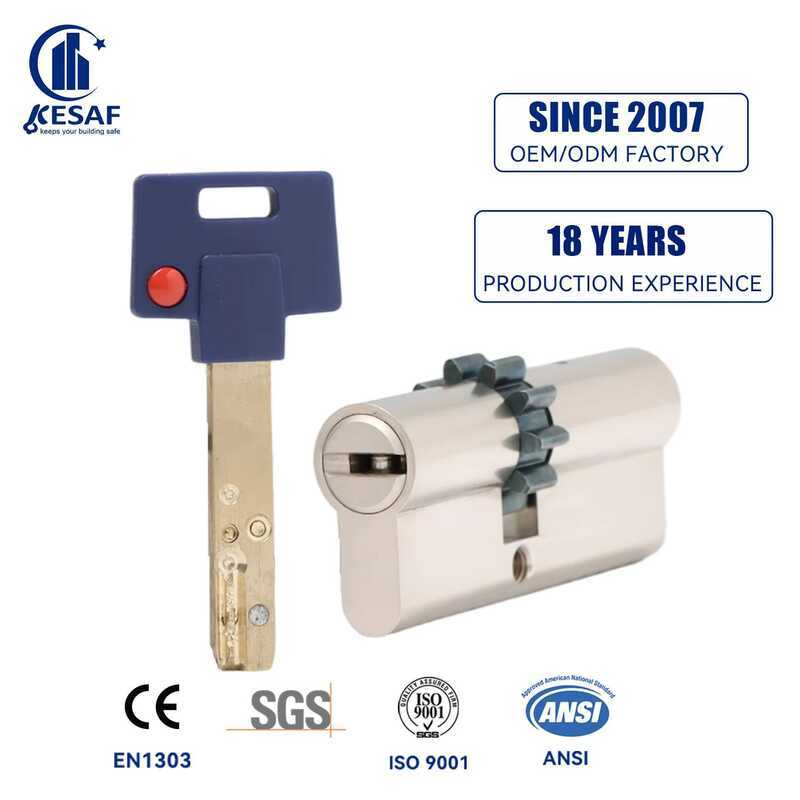 5 Pin Double Profile Mul T-lock Brass Euro Israel High Security Lock ...
