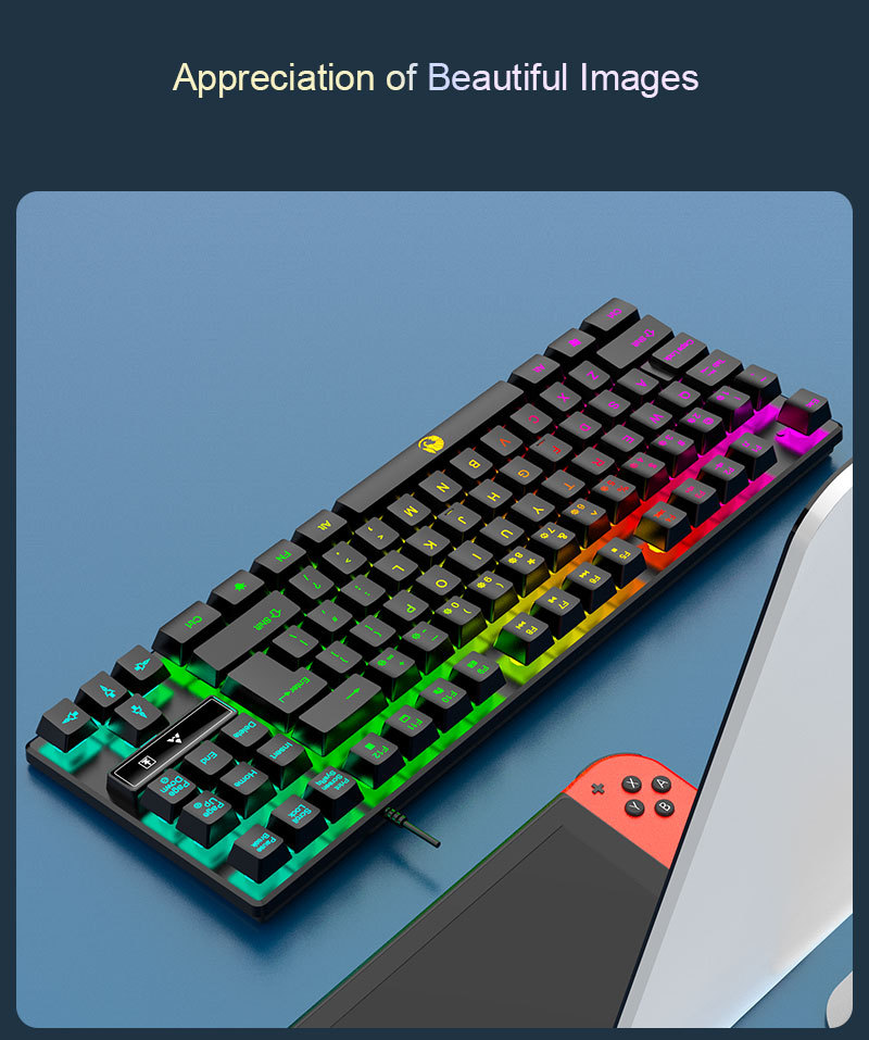 Zeus x Raiku 87 Keys RGB Wired Gaming Keyboard - Membrane Multi ...