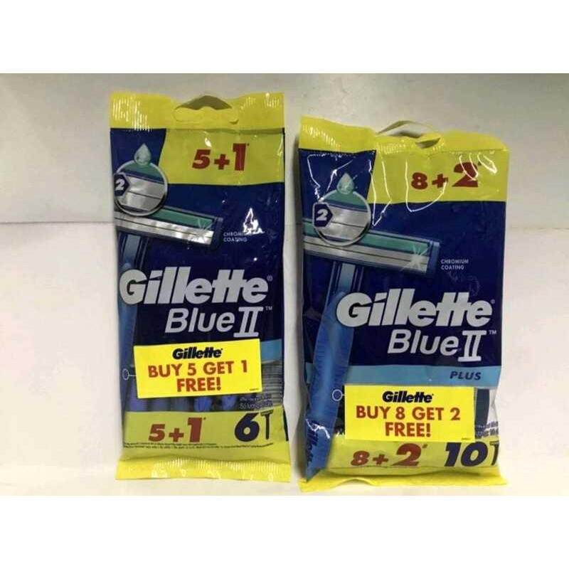 GILLETTE BLUE II PLUS Razor Pack Cee | Shopee Philippines