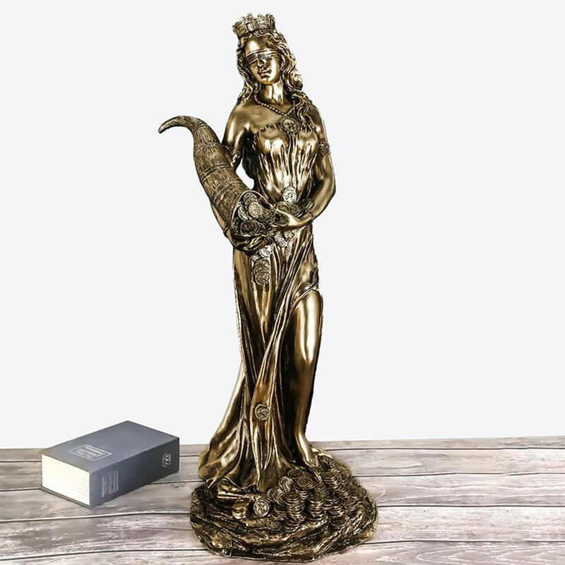 COD Buena Fortuna Statue – Blindfolded Goddess of Fortune Home Decor ...
