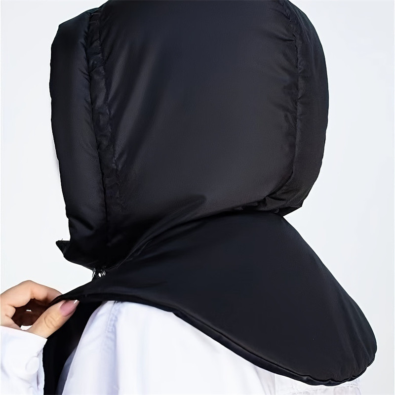 PH NEW Shawl Winter One-piece Hat With Thick Winter Insulation, Down ...