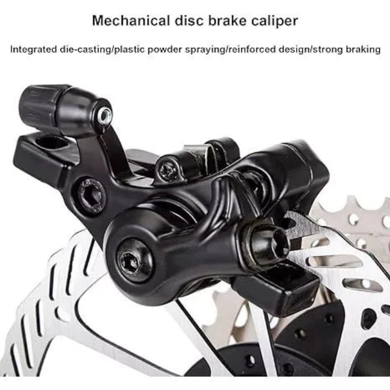 Card Type Bicycle Disc Brake Set Mechanical Caliper Front and Rear Dual ...