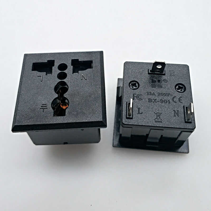 Power Socket Black Universal Electrical Outlet Extender CE ...