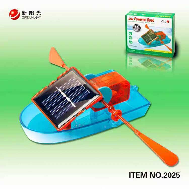 (Cod) Solar Rowing Boat Assembly Toy Children's Day DIY Creative ...