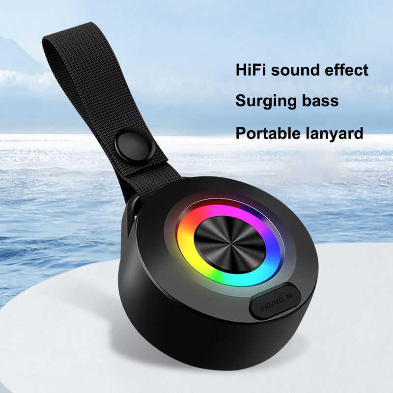 Wireless Waterproof Bluetooth Speaker Portable LED Colorful Light ...