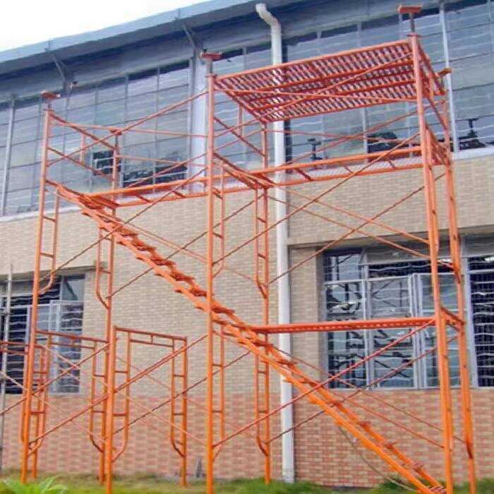 Q235 Galvanized Painted H Ladder Walk Through Andamio Construction ...