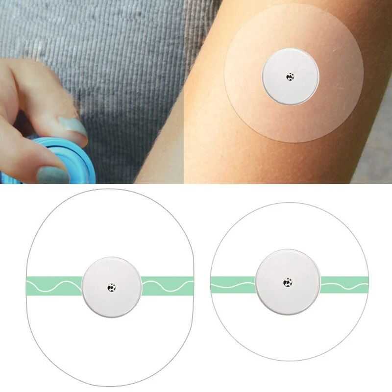 507 10Pcs/Lot Waterproof Sports Sensor Patch Blood Glucose Monitor ...