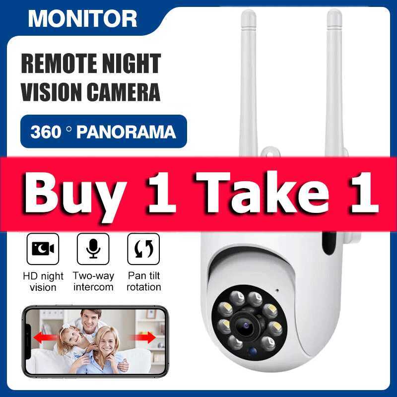 V380 Pro CCTV Camera Buy 1 Take Panoramic HD 1080P Waterproof IP Wifi ...