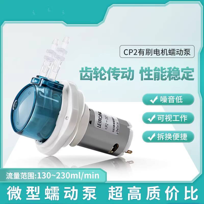 CP2 Small DC Brushed Peristaltic Pump 12/24V Laboratory Gear ...