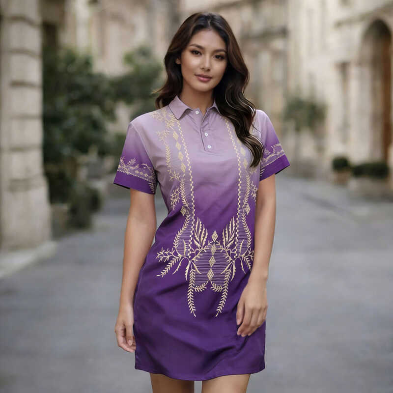 filipiniana dress purple Inabel | Sidepleat Inabel Filipiniana Dress in our violet gold Inabel for  our Client More than 500 classy and unique designs to choose from  We