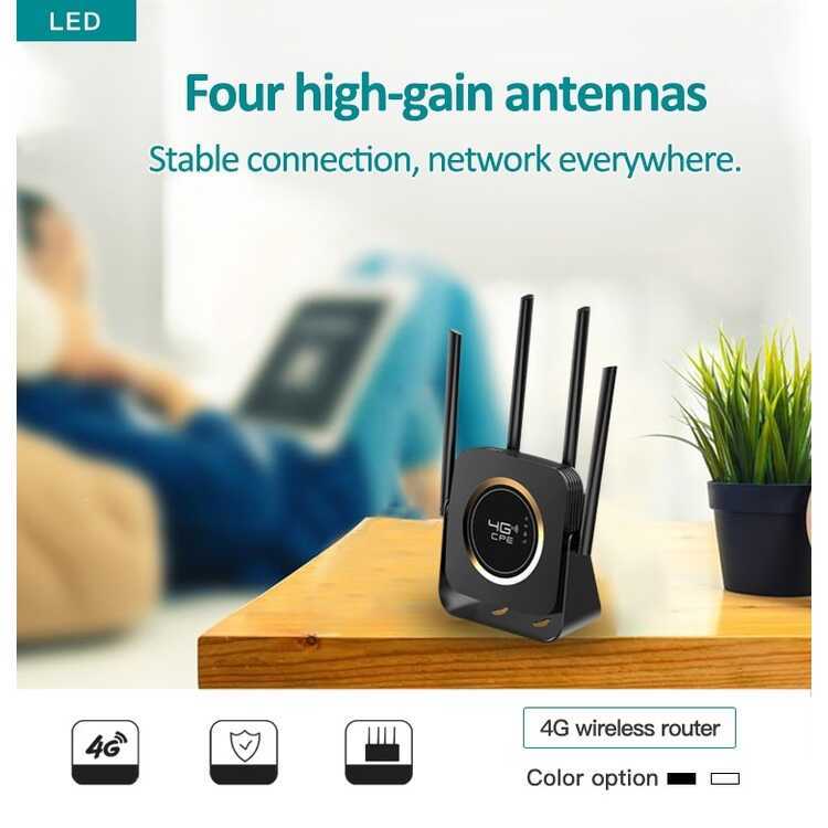 500Mbps Modified WIFI Modem Turbo Gt910 Router 4G LTE Lan Port Battery ...