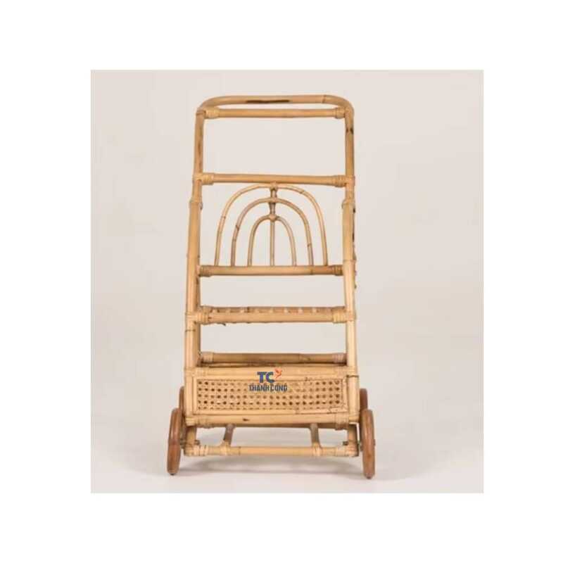 Natural Wicker Doll Stroller Rattan Stroller Doll Children's Toy ...
