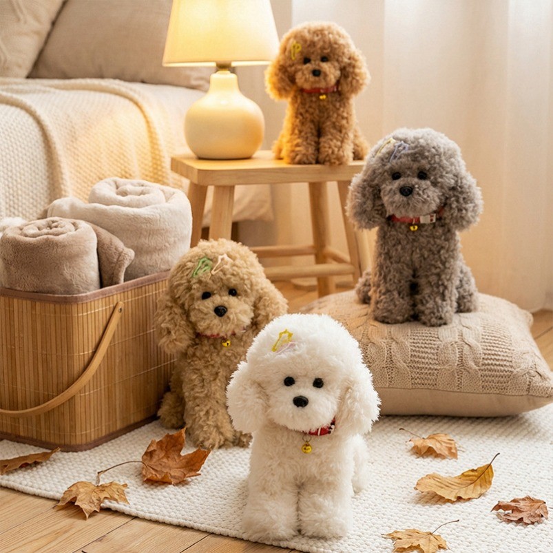30/35/40cm Stuffed Toy Sit Poodle Dog Puppy Cuddly Toys Plush Toy Doll ...