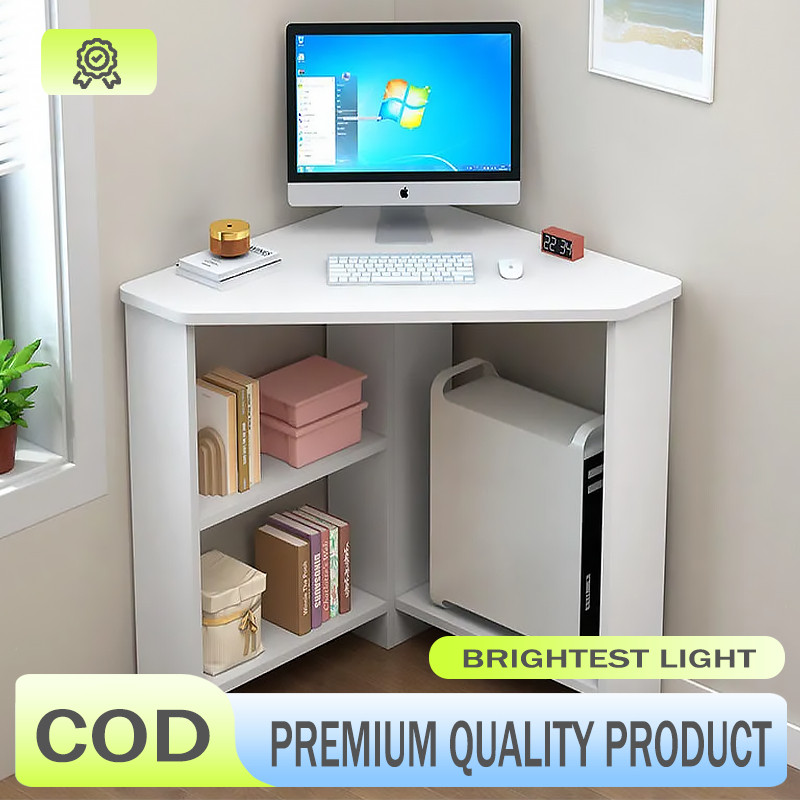 Computer desk with Multi-layer Corner table Modern and Minimalist ...