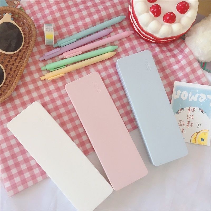 GOODAY Large Capacity PP Matte Pencil Case Pencil Box Back to School ...