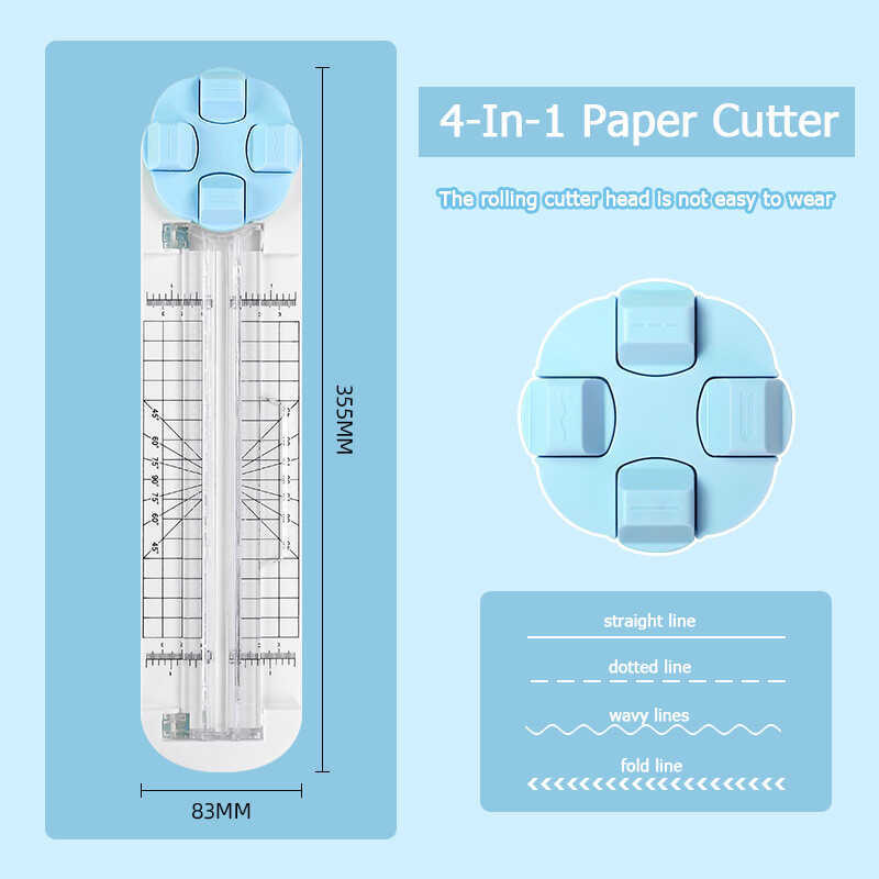 A In Paper Cutter Dotted Creasing Line DIY Craft Scrapbook A A Trimmer ...
