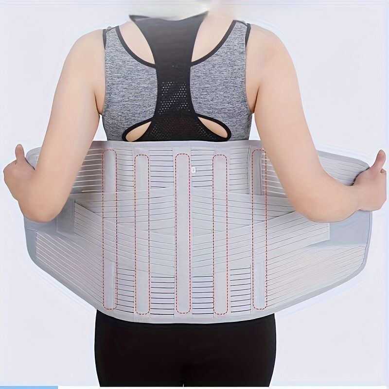 Adjustable Lumbar Support Belt - Breathable,Elasticity For Spinal ...