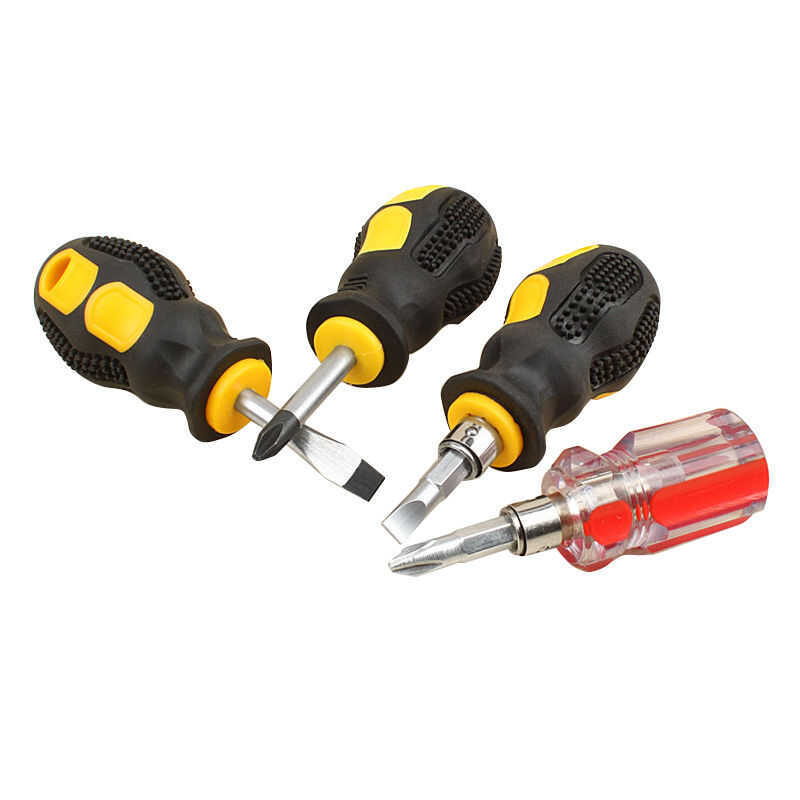 Mini Stubby Screwdriver For Short Small Space 2-Way Screw Driver ...