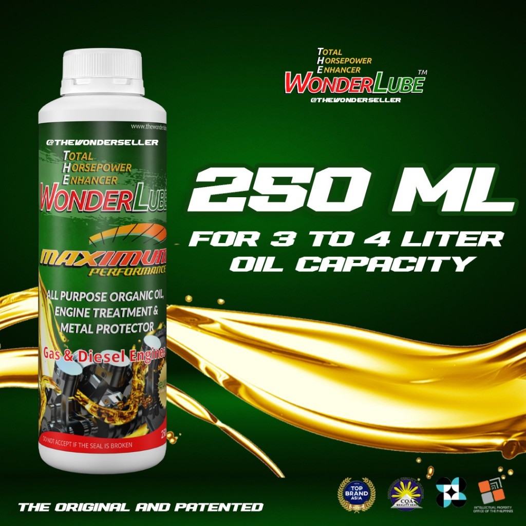 The Wonderlube Maximum Performance Oil Enhancer 250ML | Shopee Philippines
