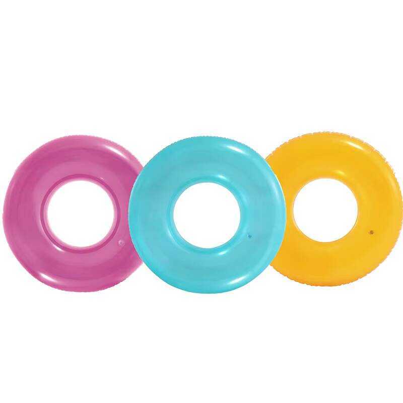 INTEX 59260 Transparent Tubes 3 Colors Diameter 76cm Kids or Adult Swim ...