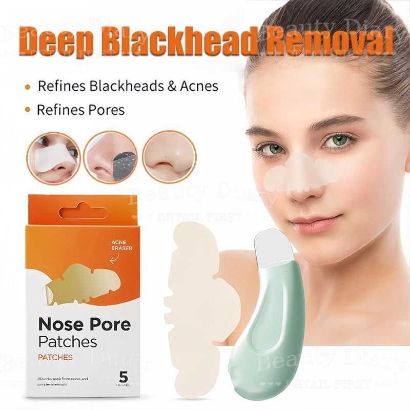 4B8 Hydrocolloid Nose Strips, Blackhead Removal, Deep Pore Cleansing ...