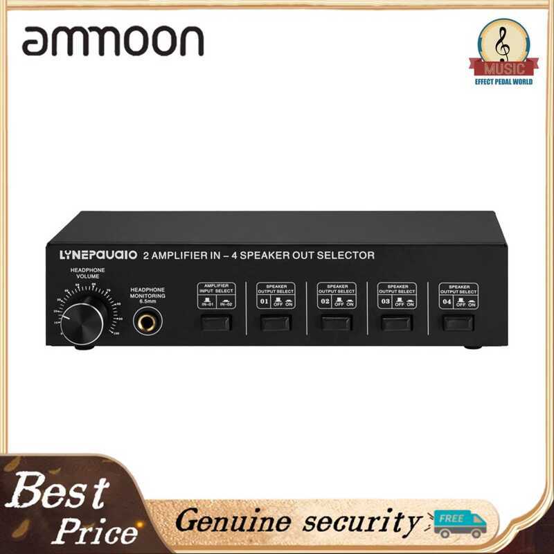 LYNEPAUAIO 2 In Out Switch Box 4 Zone Amplifier And Speaker Selector ...