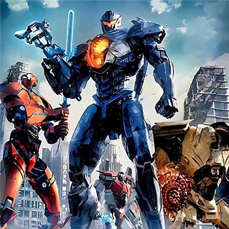 Pacific Rim 2 Revenge Movable Light-Up Figure Toy Robot Mecha Model ...