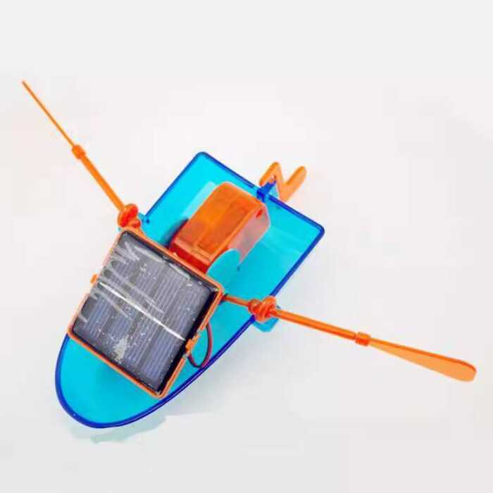 (Cod) Solar Rowing Boat Assembly Toy Children's Day DIY Creative ...
