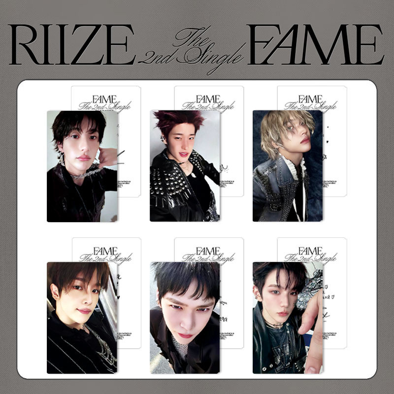 Kpop Idol RIIZE “FAME” Album Cards Postcard Catalogue Card Special ...