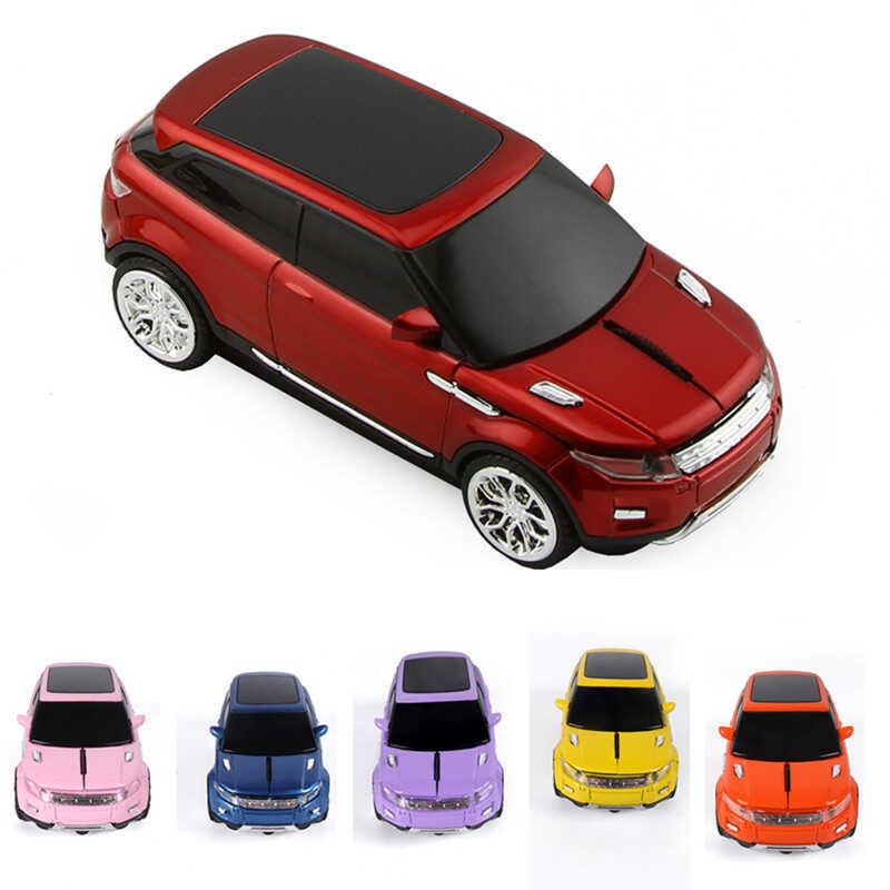 Red Land Rover Car Mouse USB Receiver Wireless Mouse Battery Version ...