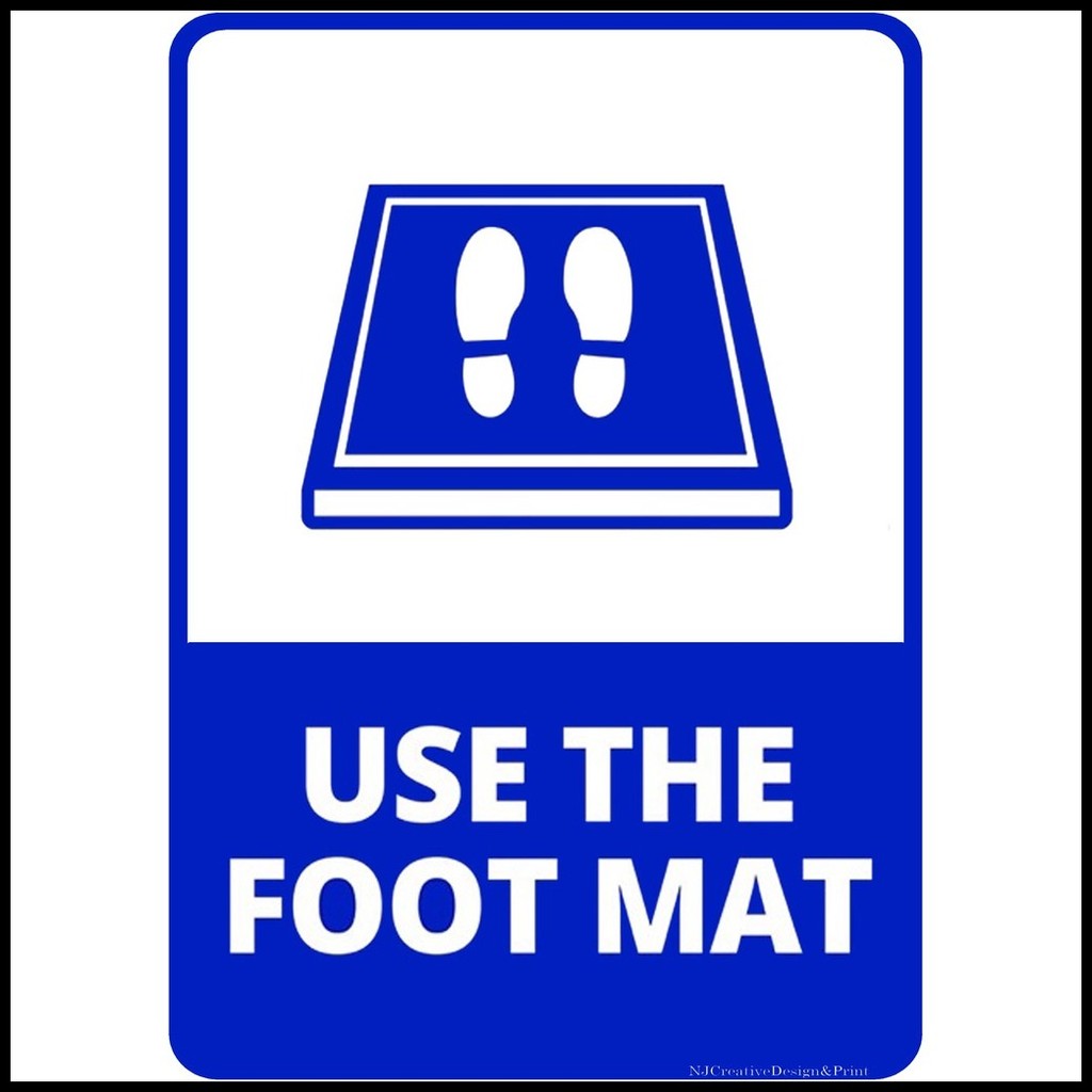 Please Use Foot Bath-A4 Laminated Signage | Shopee Philippines