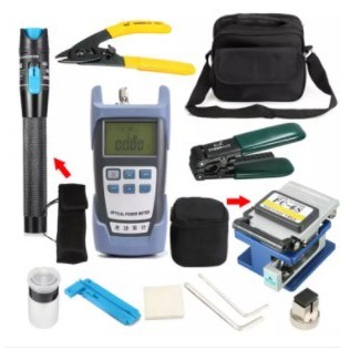 Fiber Optic FTTH Tool Kit FC-6S Cutter Cleaver Optical Power Meter ...