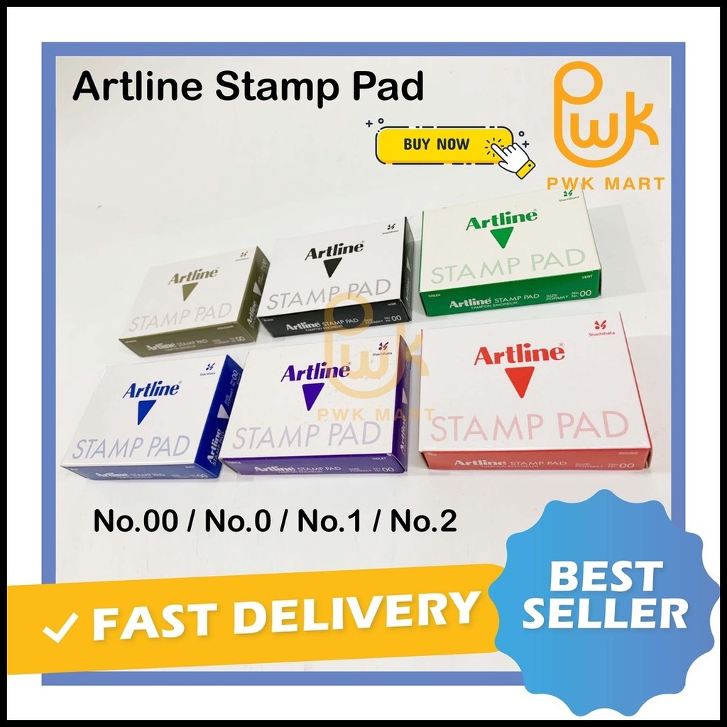 Artline Stamp Pad No.00 / No.0 / No.1 / No2 | Shopee Philippines