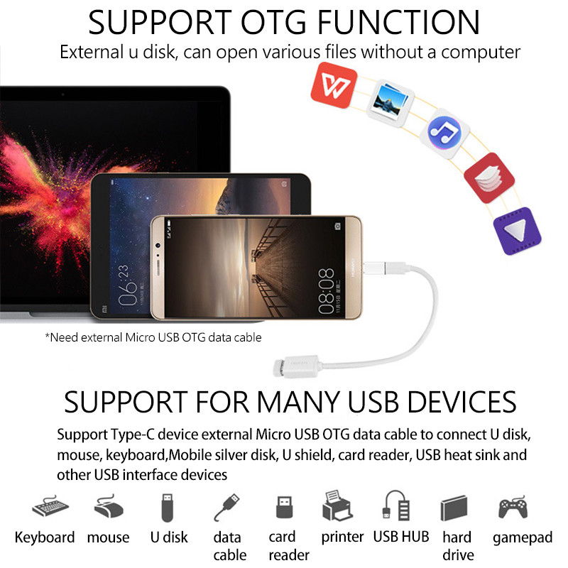 【1-3 Days Delivery】OTG Adapter Type C To Micro USB Adapter OTG ...