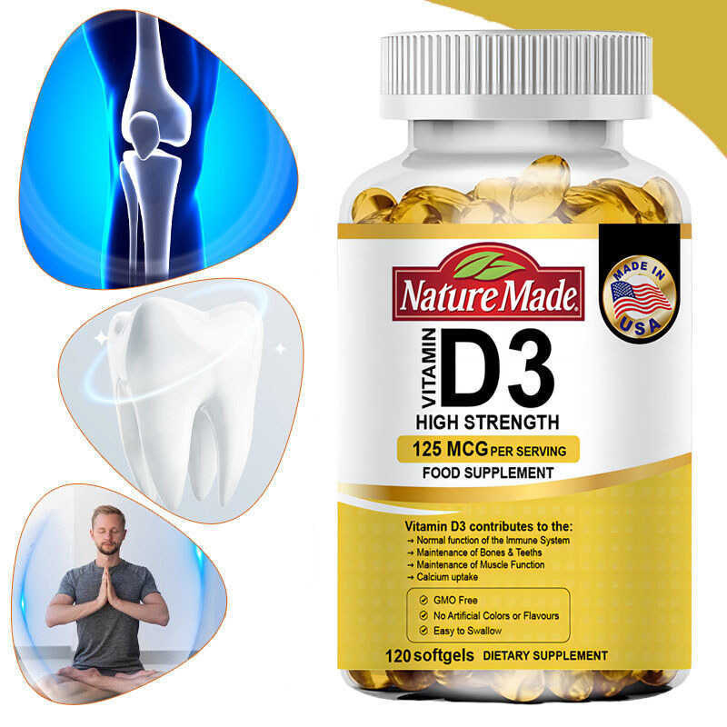 Nature Made Vitamin D3 Supports Healthy Bones And Teeth Promote Calcium ...