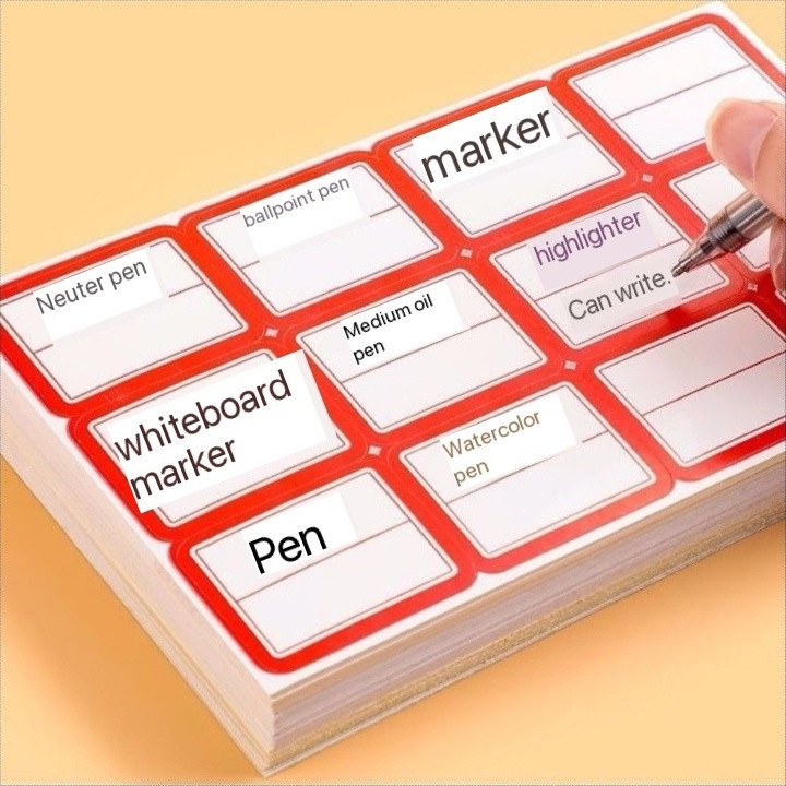 Self-Adhesive Label Stickers Durable Waterproof Paper for Office ...