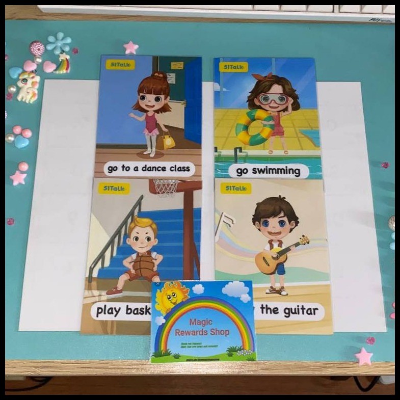 ESL FLASHCARD - 4 51Talk Verb Flashcard | Shopee Philippines