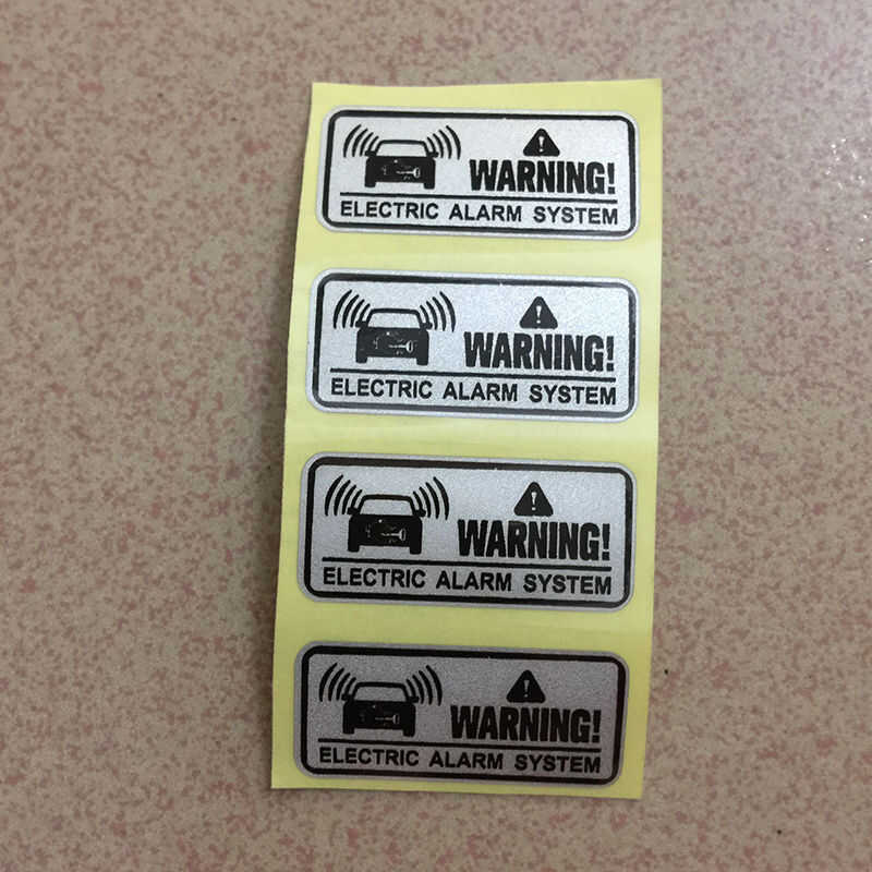 4Pcs Warning Alarm System Do Not Touch Security Anti Theft Motor Car ...