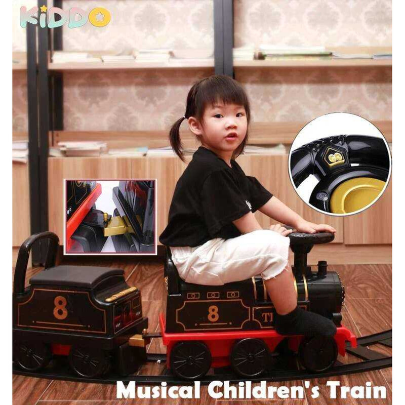 Train Electric Kids Riding Toy Ailway Can Carry Train Rail Car Train ...