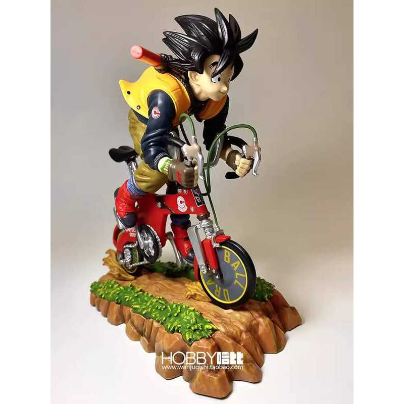 Dragon Ball Z Akira Toriyama Famous Cover Art Son Goku Riding A Bicycle ...