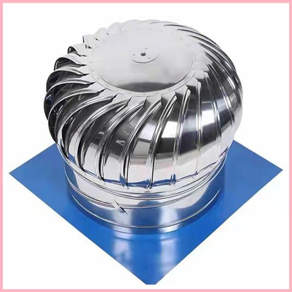 Stainless Steel Roof Ventilator – Automatic Silent Wind Turbine Attic Vent, 360° Operation, Rustproof, For Residential & Light Commercial