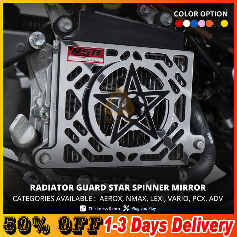 Original Fast Delivery NSA RADIATOR COVER SPINNER STAR BLACK SERIES ...